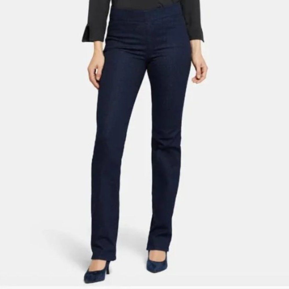 NYDJ Color Rinse Marilyn Pull-On Straight Leg Jeans 14
